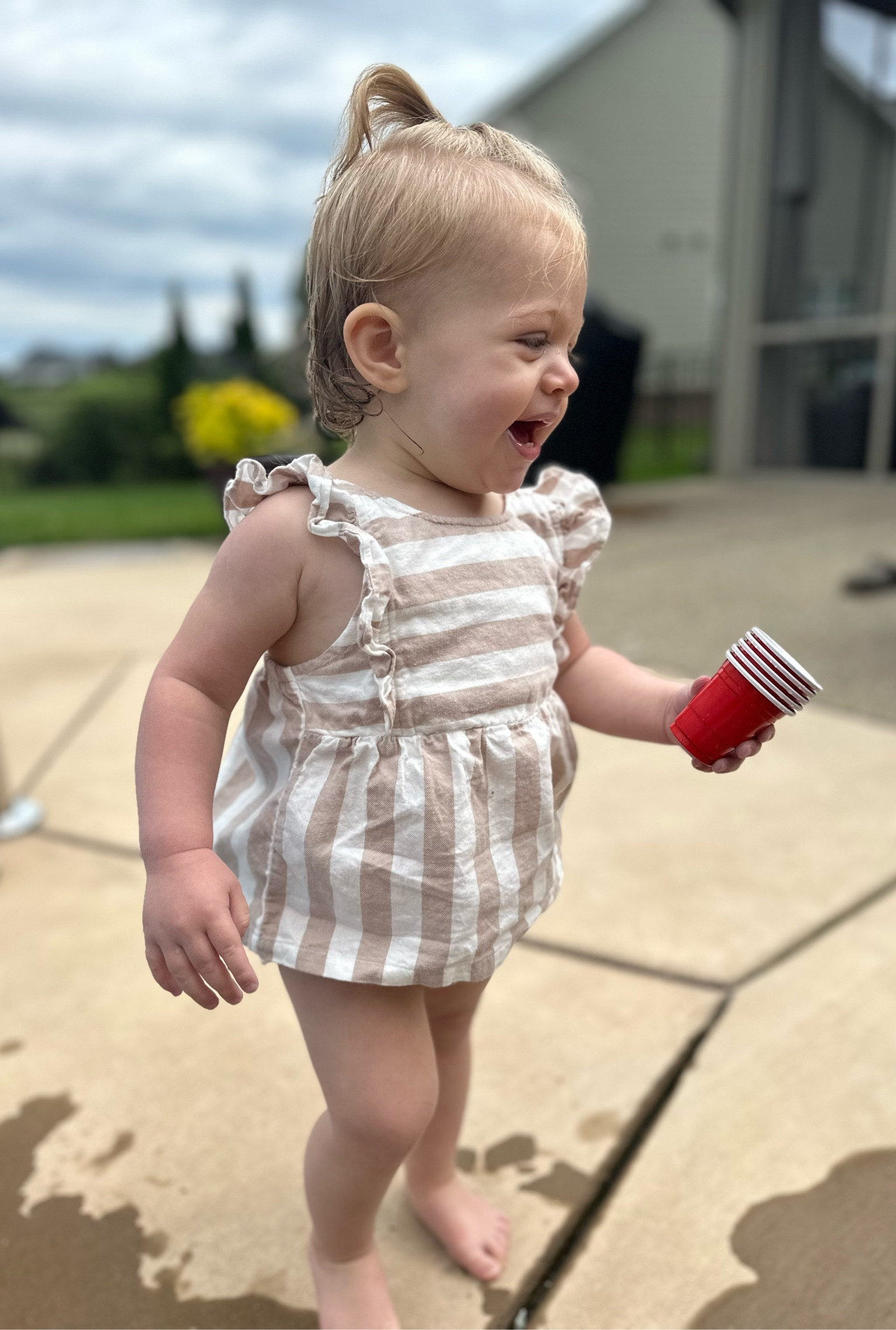 Toddler girls outfit | Tan and White Striped Girls Outfit | Neutral Baby Girl Outfit 

#LTKKids #LTKBaby