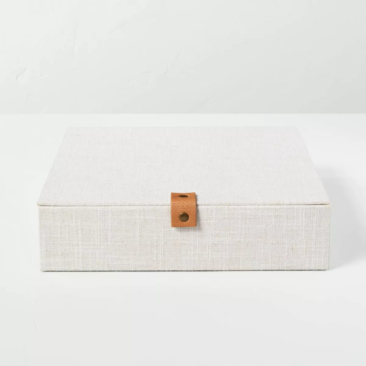 Fabric Divided Jewelry Box Cream - Hearth & Hand™ with Magnolia | Target