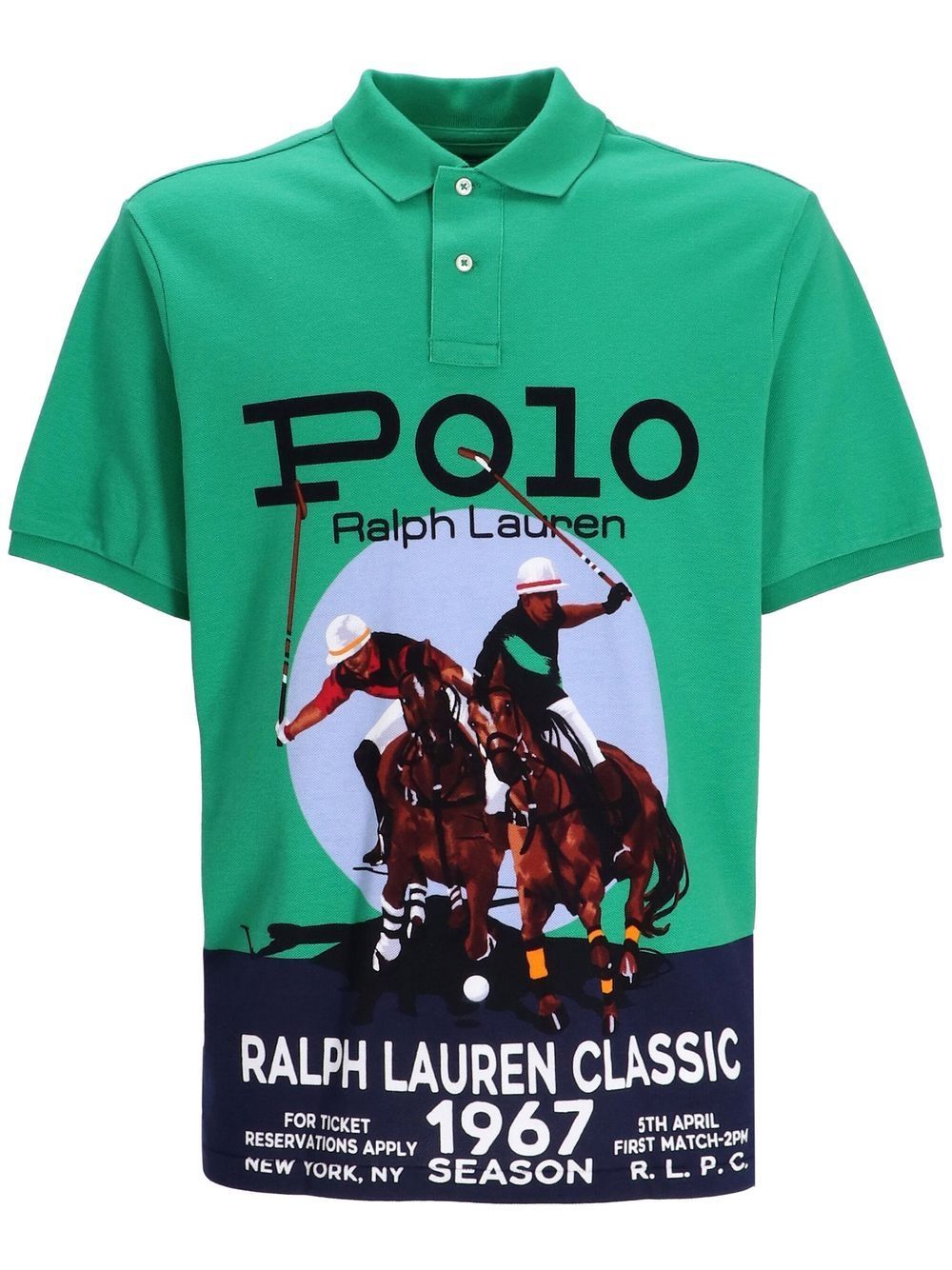 Polo Pony graphic-print polo shirt | Farfetch Global