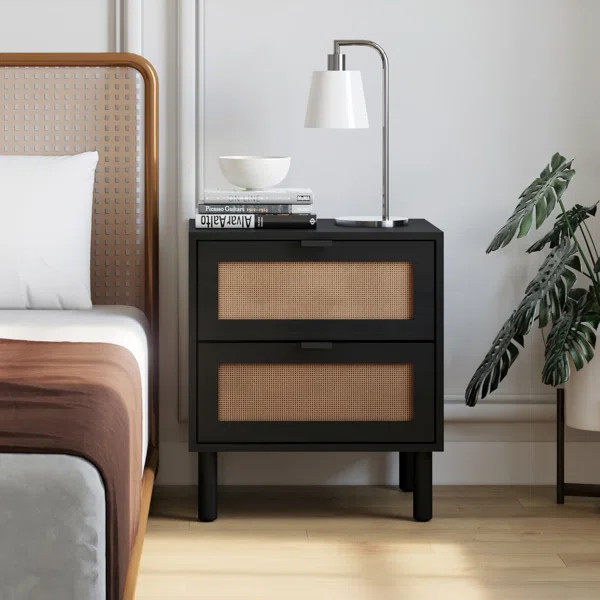 Orre 22.6'' Tall 2 - Drawer Nightstand | Wayfair North America