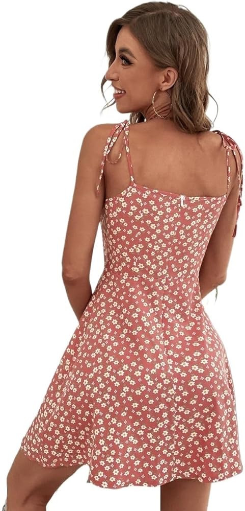 Womens Short Dress Knot Cami Dress Sleeveless Spring Summer | Amazon (US)