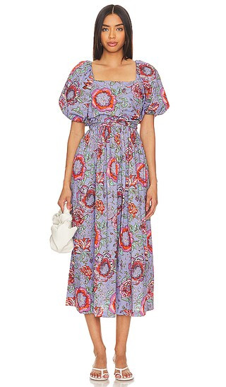 Darlene Midi Dress in Manika Print | Revolve Clothing (Global)