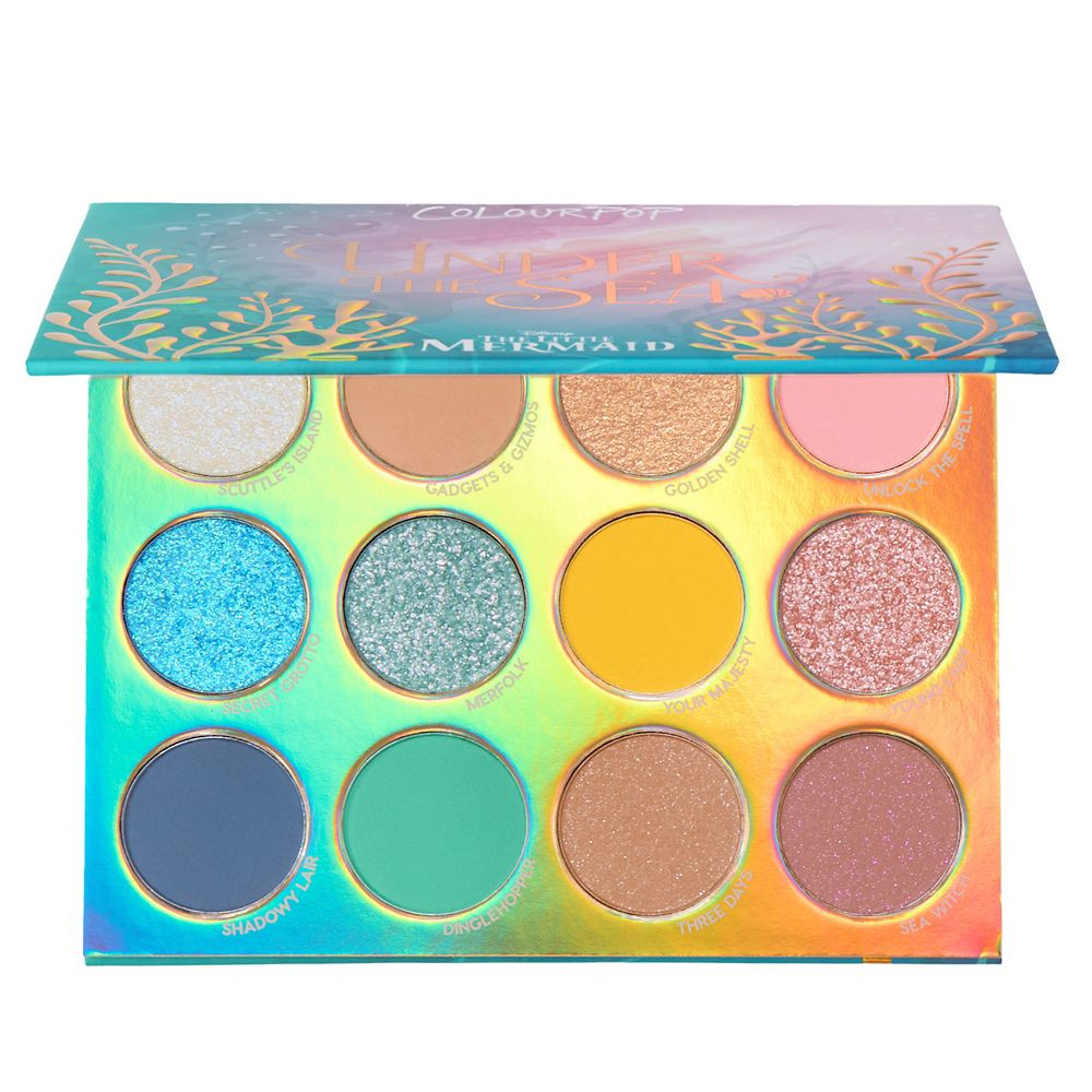 Ariel ''Under the Sea'' Eyeshadow Palette by ColourPop \u2013 The Little Mermaid | Disney Store