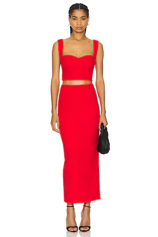 superdown Veneda Skirt Set in Red from Revolve.com | Revolve Clothing (Global)