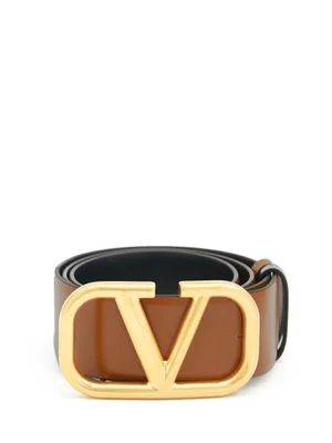 V-logo reversible leather belt | Matches (US)