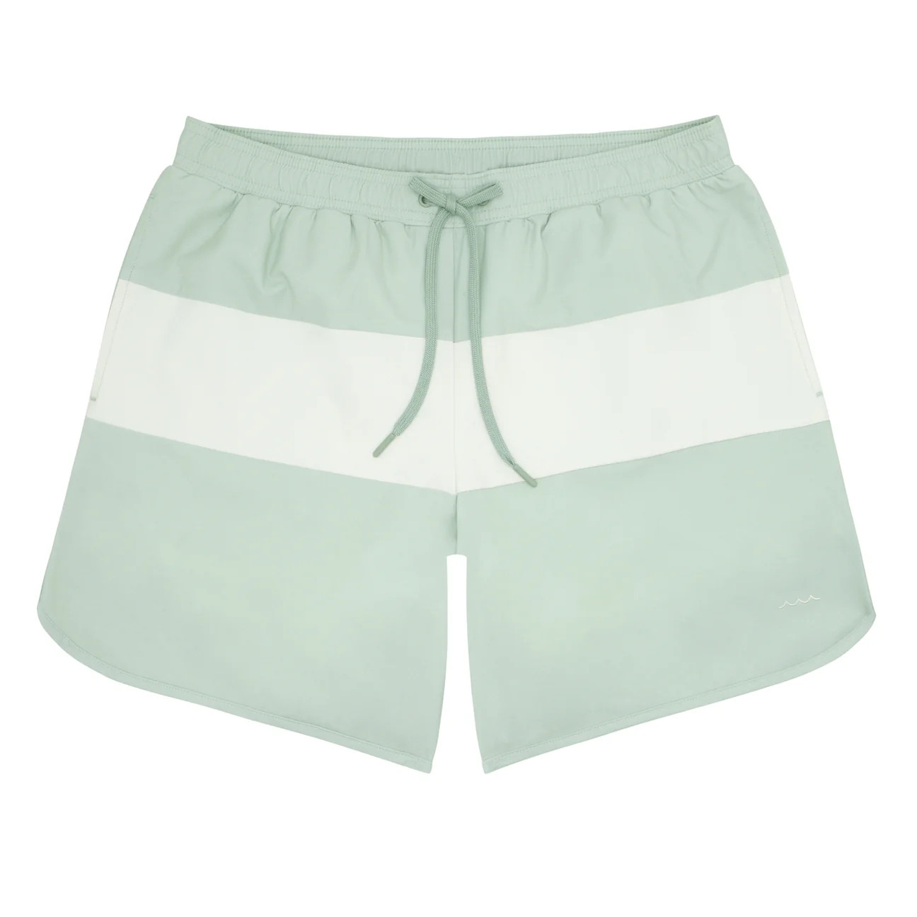 men's pistachio and cream colorblock boardie | minnow swim | Minnow