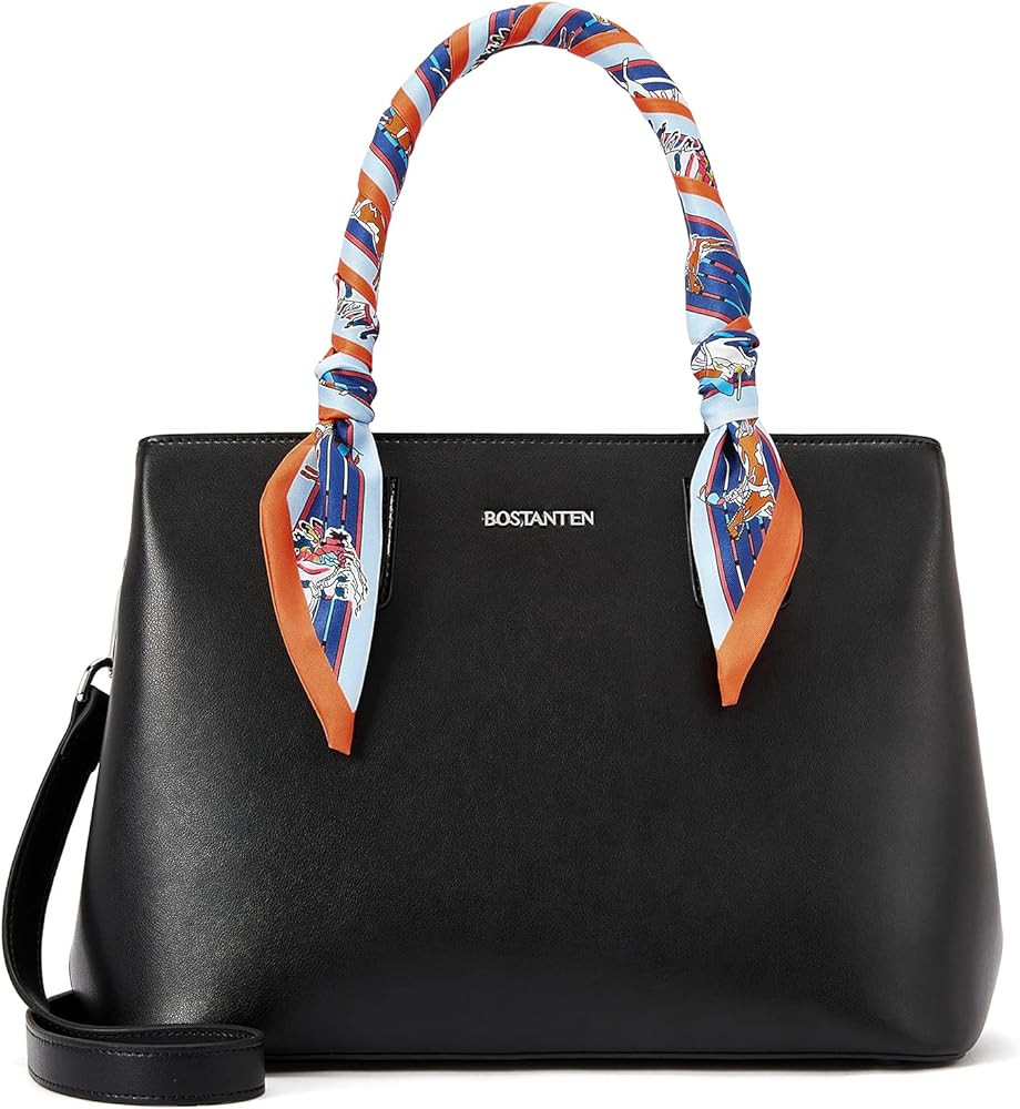 BOSTANTEN Women Leather Handbag Designer Top Handle Satchel Shoulder Tote Bags Crossbody Purses | Amazon (US)