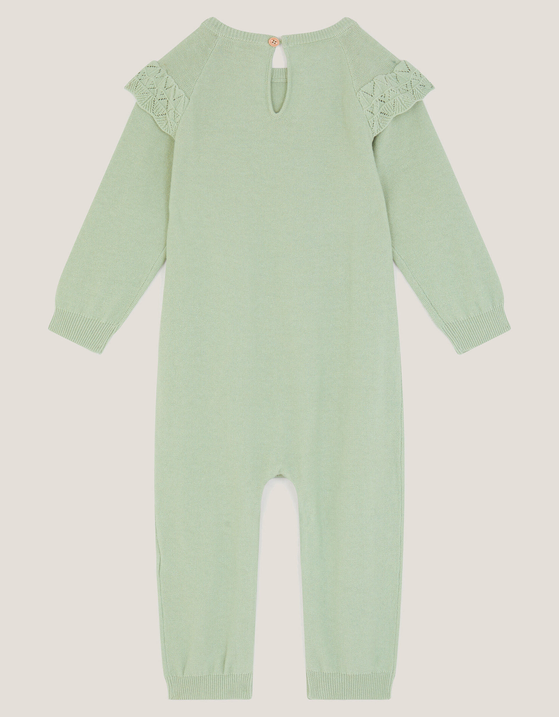 Newborn Embroidered Cable Knit Romper Green | Monsoon (UK)