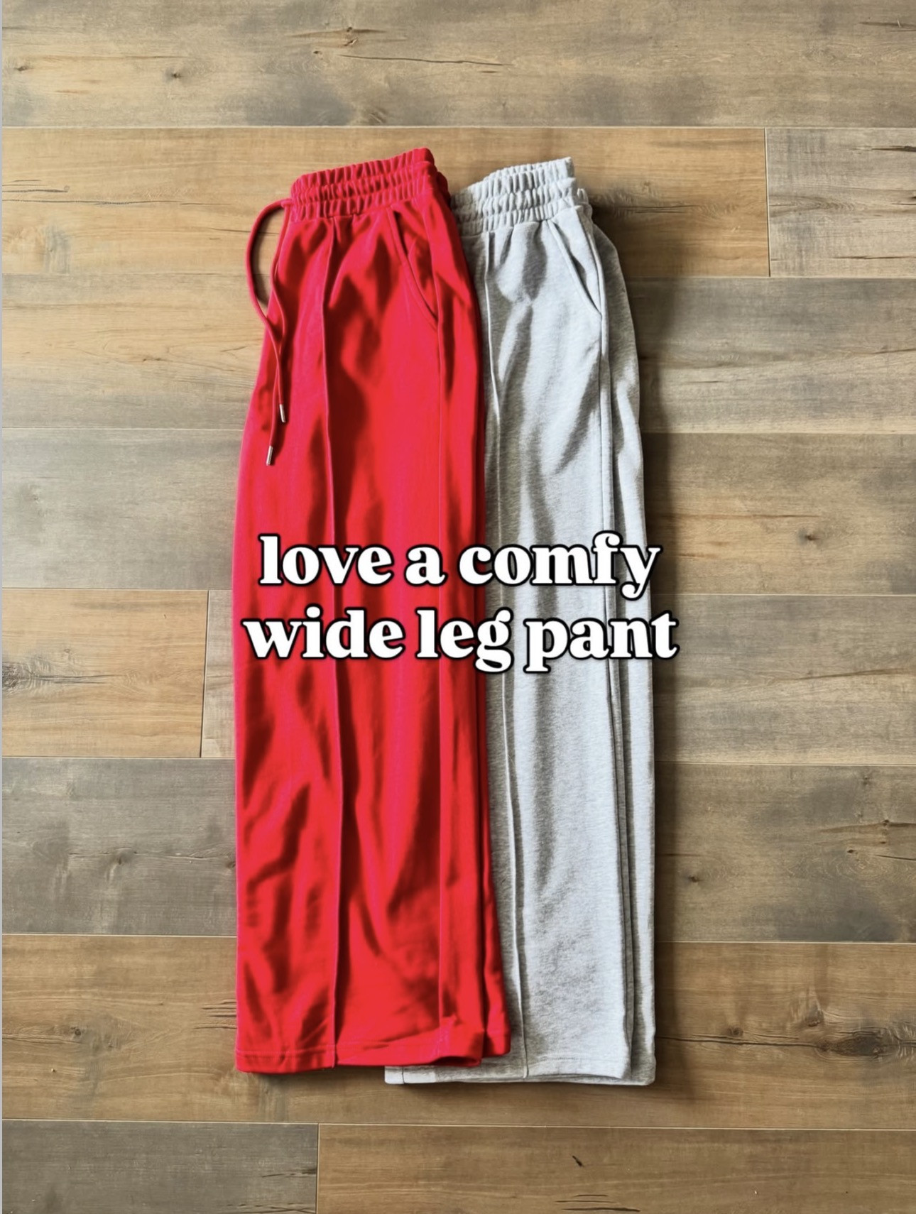 Comfortable wide leg sweatpant perfect for winter! Lounge, red travel pant, winter look, holiday style, loungewear, trending style, affordable women's Amazon fashion.  

 #LTKHoliday #LTKootd #LTKFindsUnder50