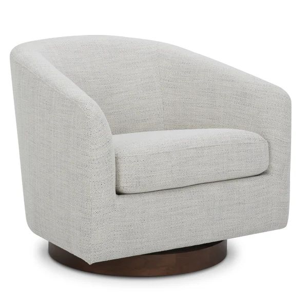 Bennett Upholstered Swivel Barrel Chair | Wayfair North America