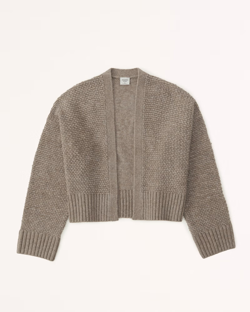 Loop Stitch Non-Closure Cardigan | Abercrombie & Fitch (US)