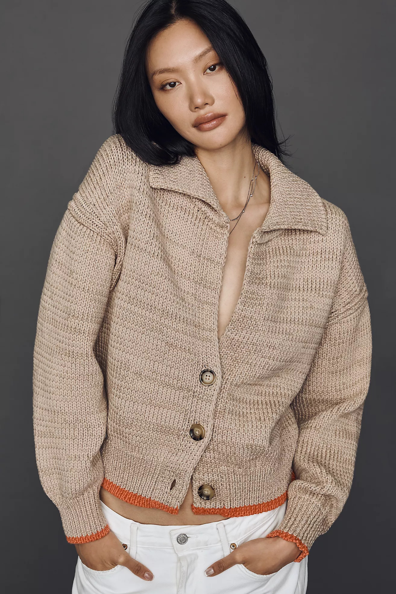 Maeve Icon Chunky Cardigan | Anthropologie (US)