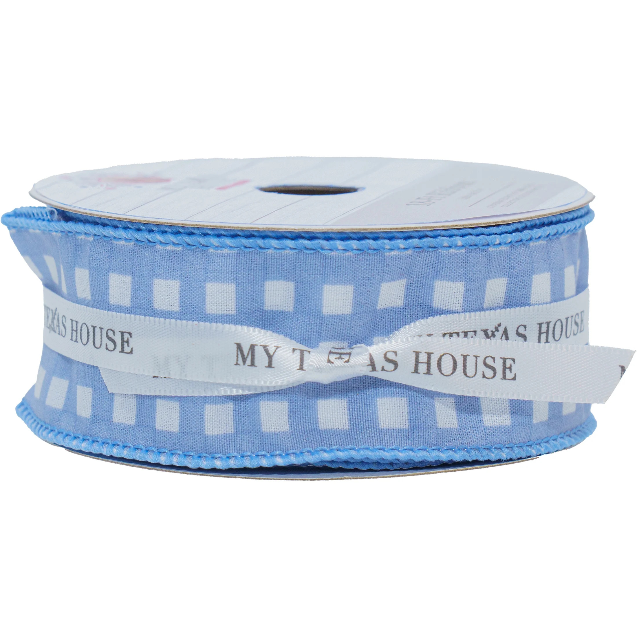 Gingham Ribbon, Blue and White, 18', by My Texas House | Walmart (US)