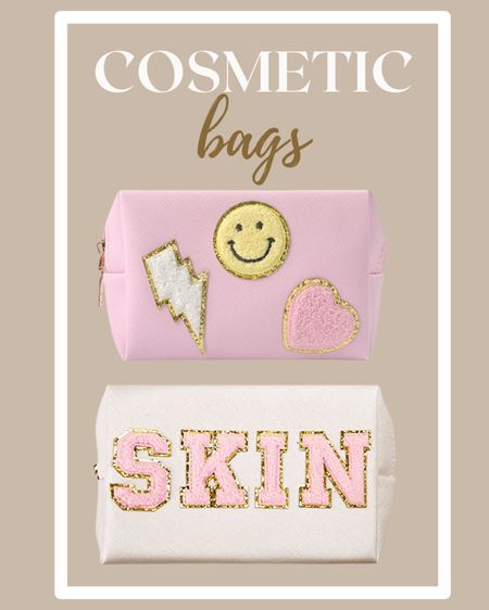 Cosmetic bags, travel bags, makeup bag, smiley face bag 

#LTKtravel #LTKunder50 #LTKbeauty