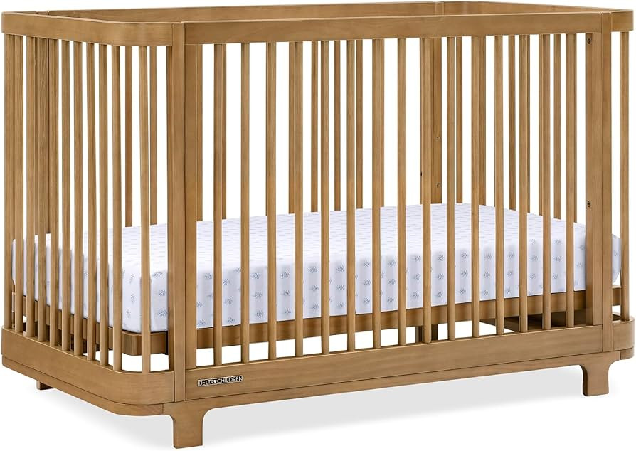 Delta Children Nest 4-in-1 Convertible Crib, Acorn | Amazon (US)