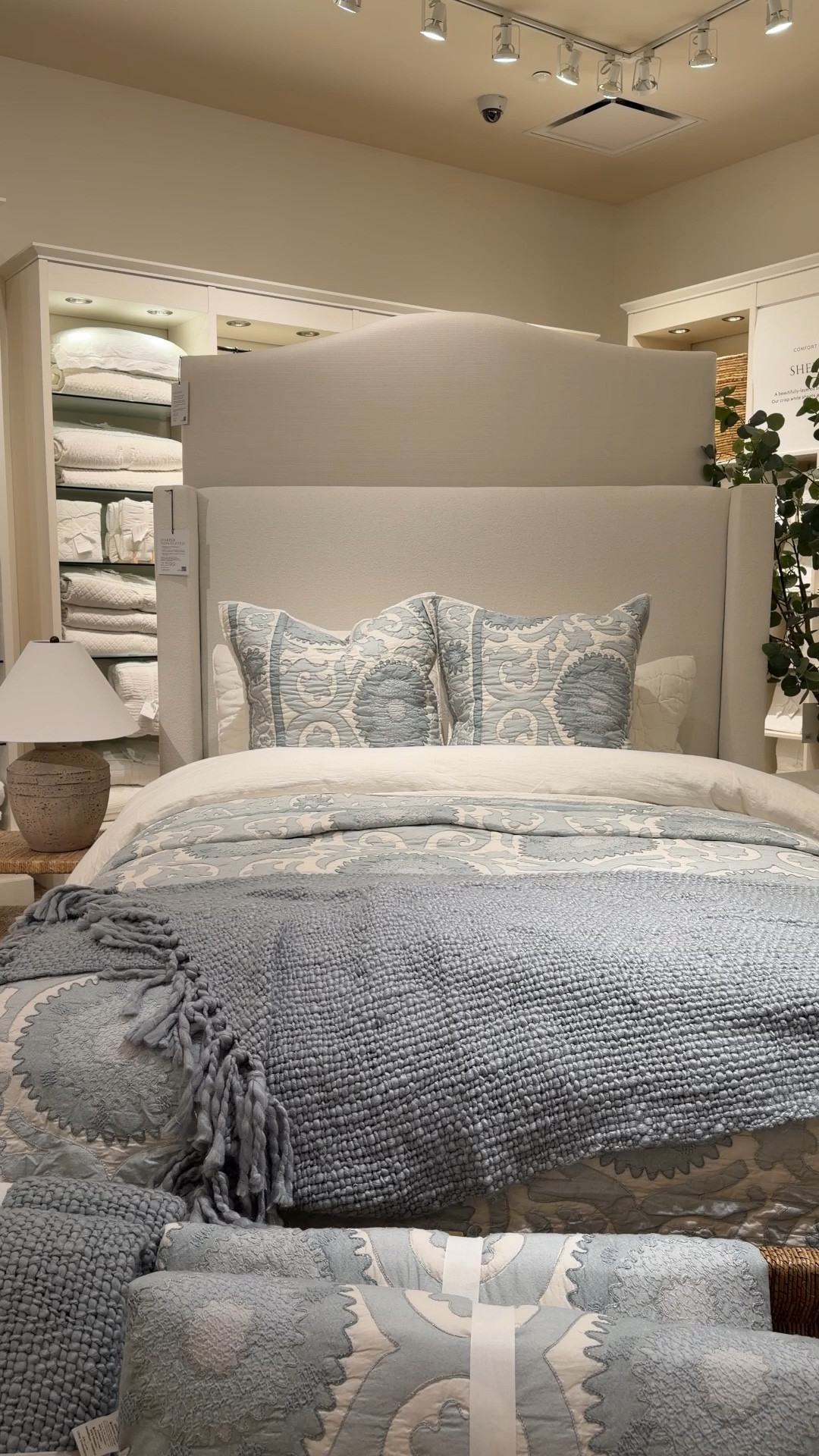 Serene spring layers! 🩵 The Alanya Suzani Quilt in Chambray from Pottery Barn brings the most beautiful calming blue into the master bedroom. 🛏️ The subtle suzani pattern adds quiet detail, while the soft, cozy feel makes it perfect for layering this season. It instantly creates a serene, refreshed look that feels light, airy, and inviting. ☁️ Such an easy update that transforms the whole space! #PotteryBarn #BedroomRefresh #MasterBedroom

#LTKSaleAlert #LTKHome