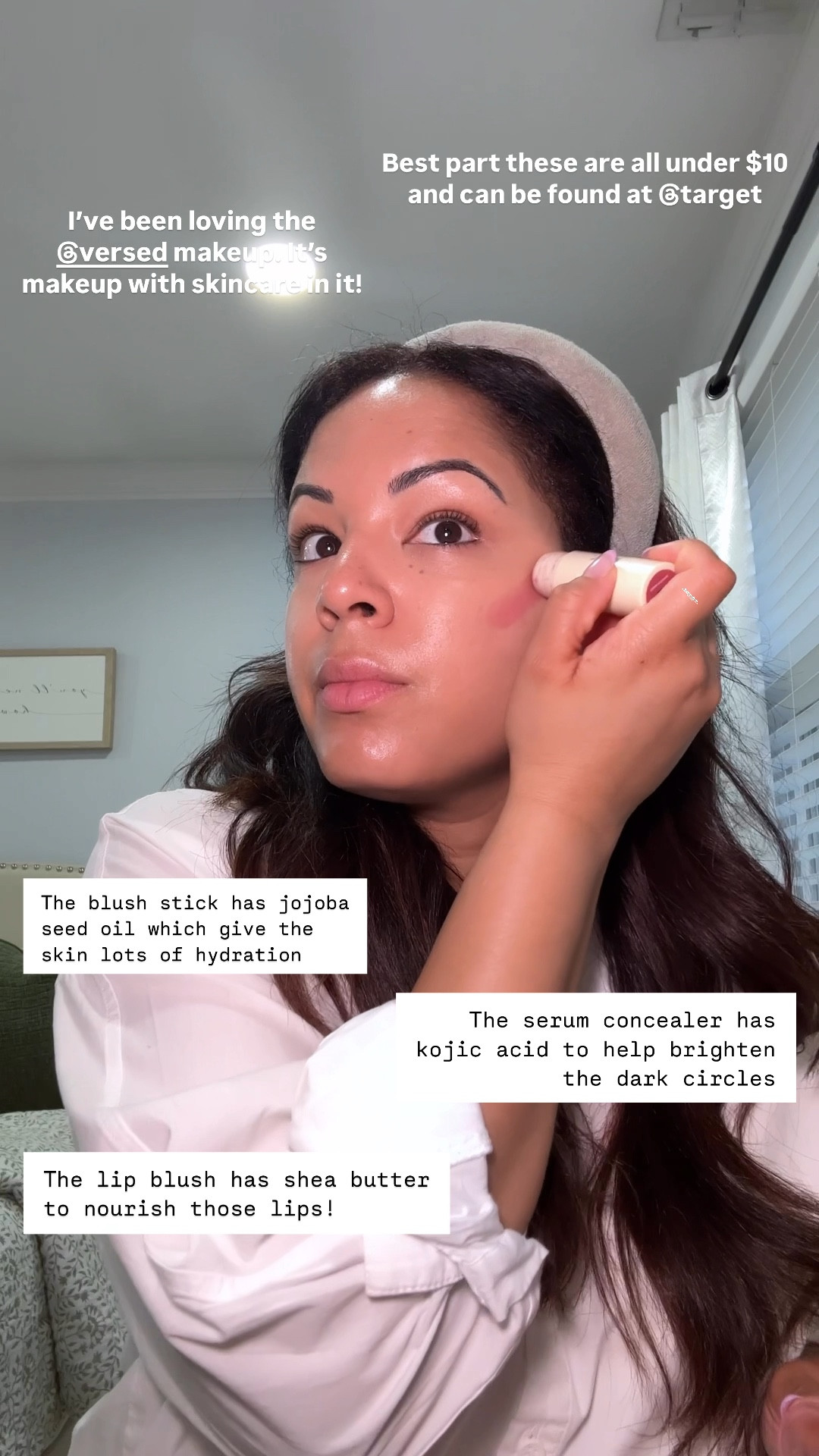 My newest makeup addiction! Versed is clean makeup that can be found in target!!! All under $12 I love the serum con clear, hydrating blush and soothing lip balm 

#LTKFindsUnder50 #LTKWatchNow #LTKBeauty