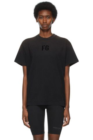 Black 'FG' T-Shirt | SSENSE