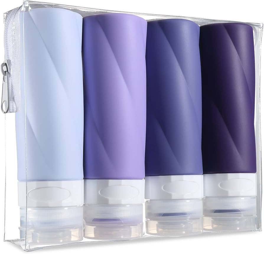 Gemice Travel Bottles for Toiletries, 3oz Tsa Approved Travel Size Containers BPA Free Leak Proof... | Amazon (US)