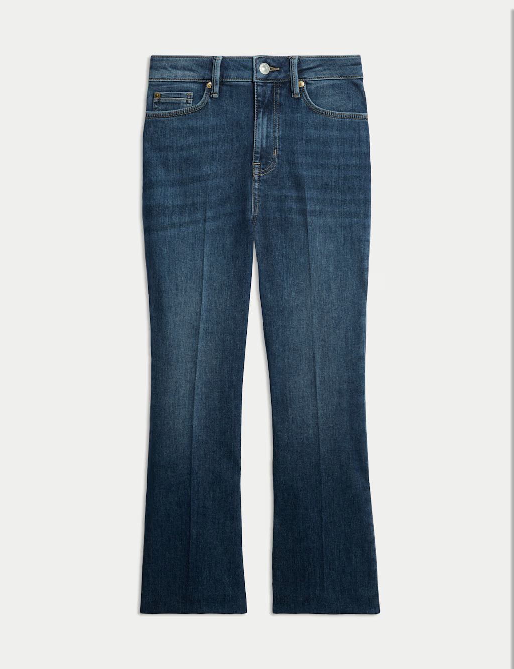 High Waisted Slim Flare Cropped Jeans | Marks & Spencer (UK)