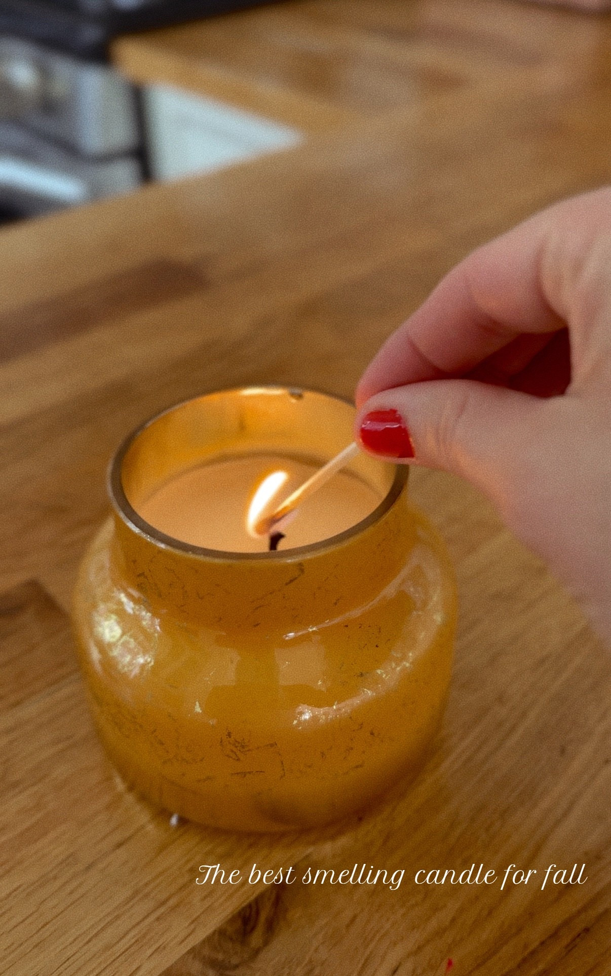The absolute best smelling fall candle - a little pricey but will burn and last you a long time! 

#LTKHome #LTKSeasonal #LTKFamily