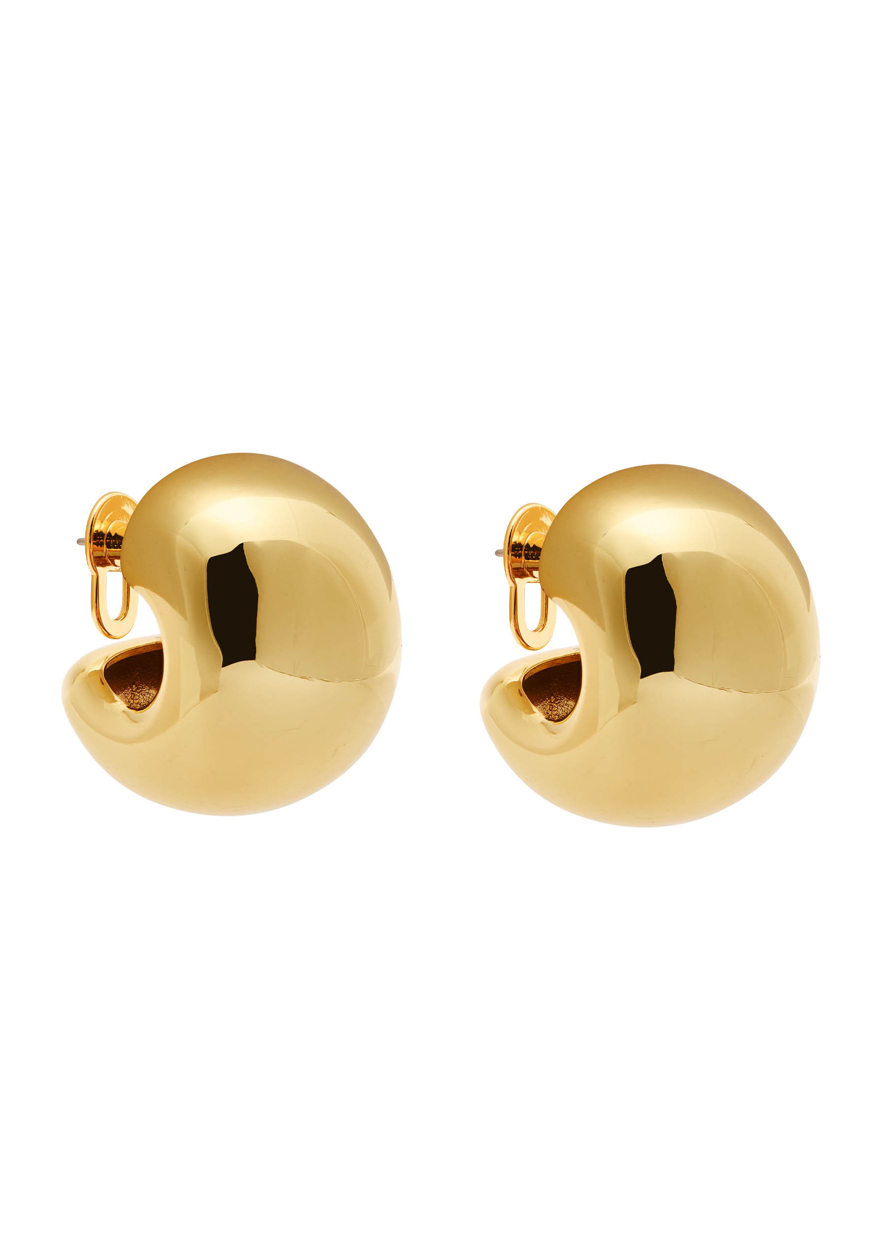 Gemma 14kt gold-plated hoop earrings | Harvey Nichols