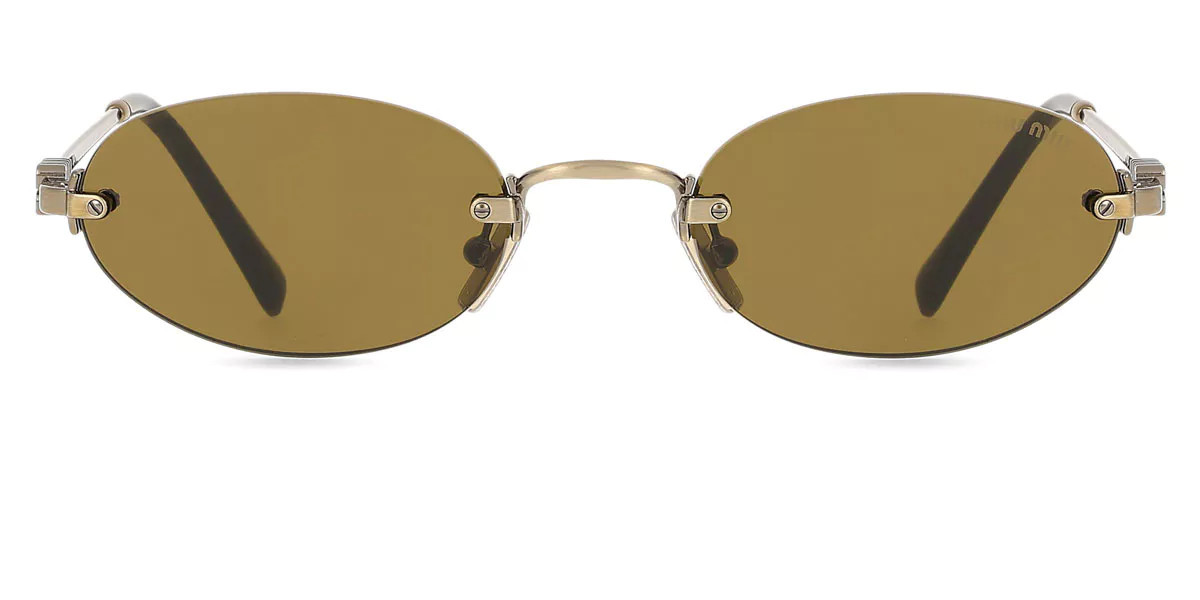Miu Miu MUA54S 26C09Z Women’s Sunglasses Gold Size 51 | SmartBuyGlasses Global