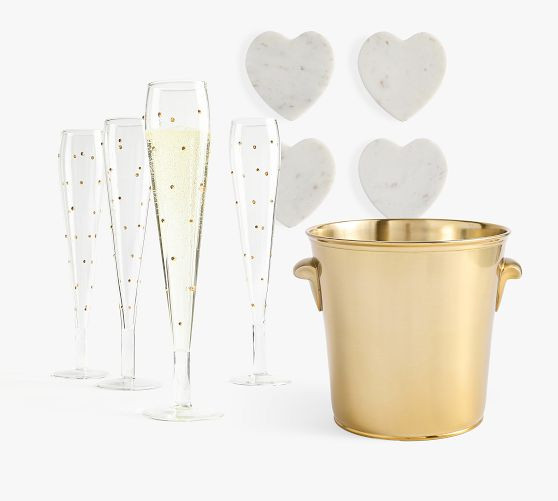 Marble Heart Coasters | Pottery Barn (US)