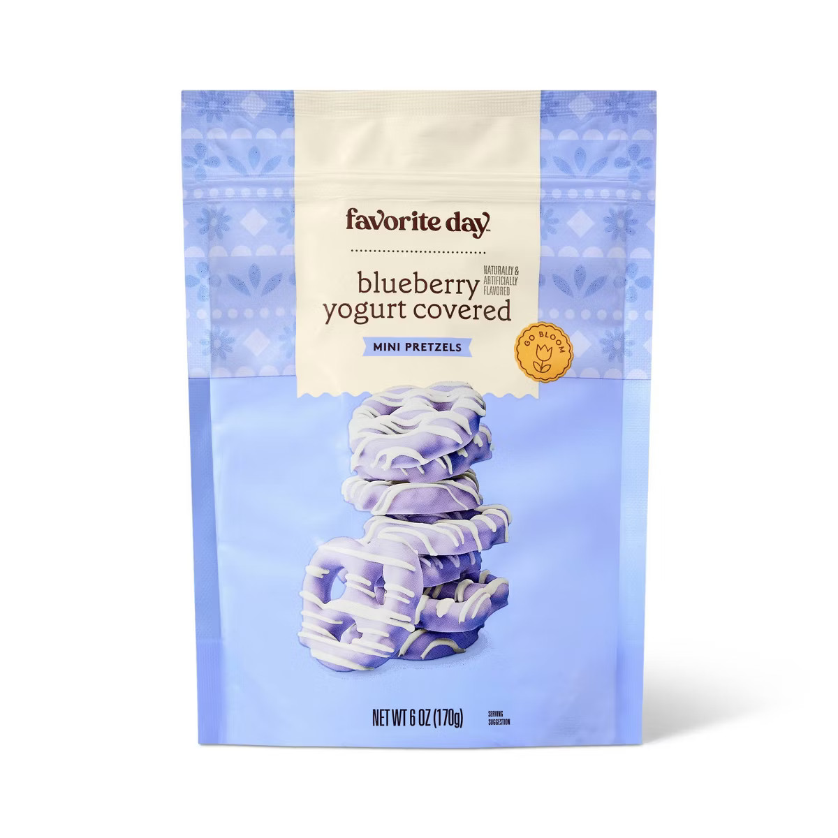 Spring Easter Blueberry Flavored Yogurt Covered Mini Pretzel Twist with White Drizzle - 6oz - Fav... | Target