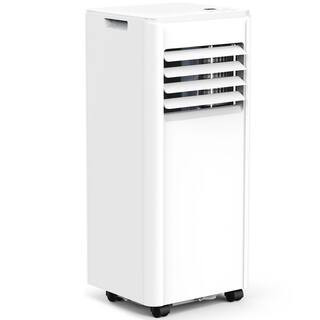 8,000 BTU (5,000 BTU DOE) 115-Volt Portable Air Conditioner Cools up to 300 sq. ft. w/ Dehumidifier and Remote in White | The Home Depot