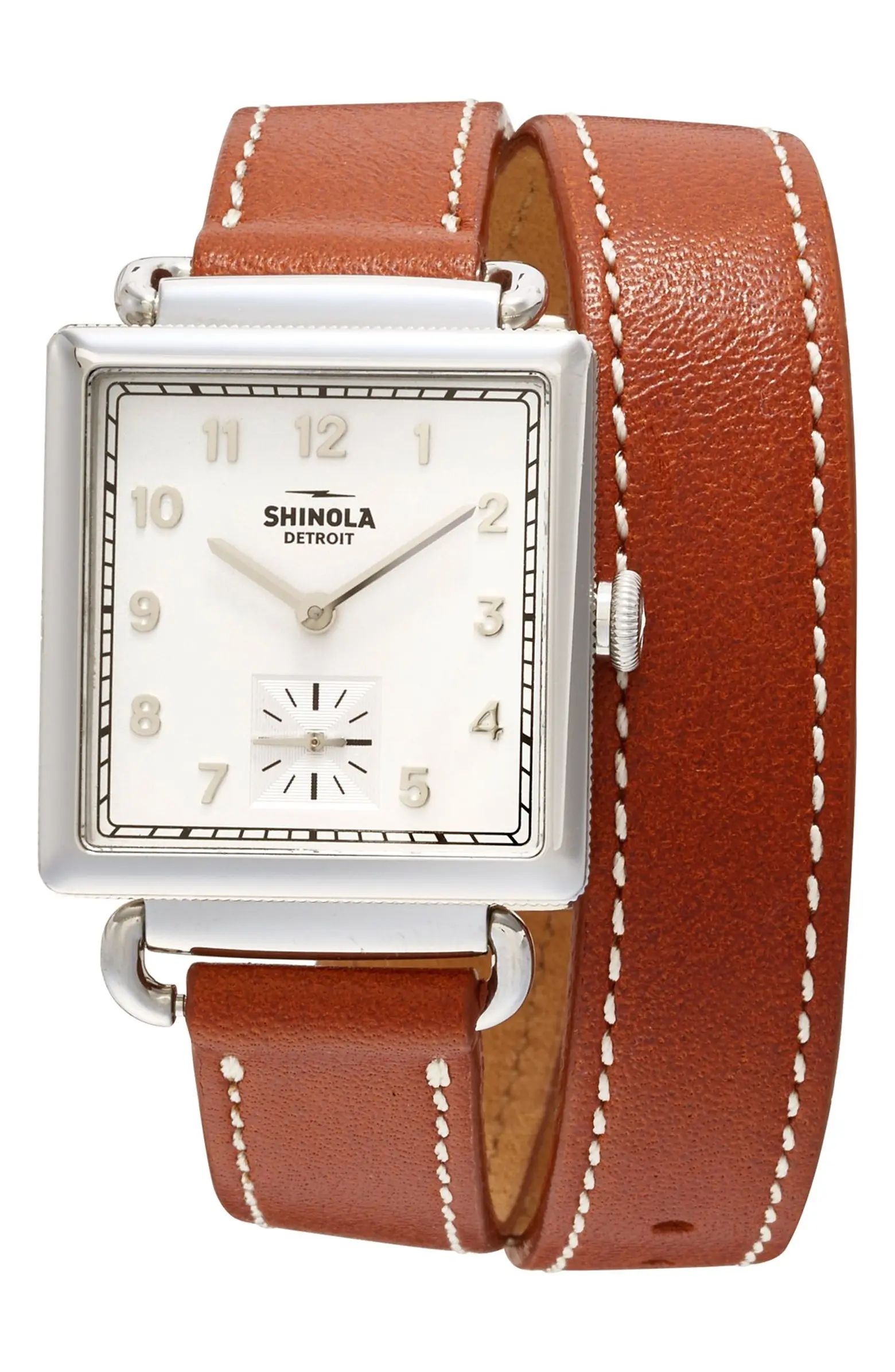 Cass Leather Strap Watch, 28mm | Nordstrom
