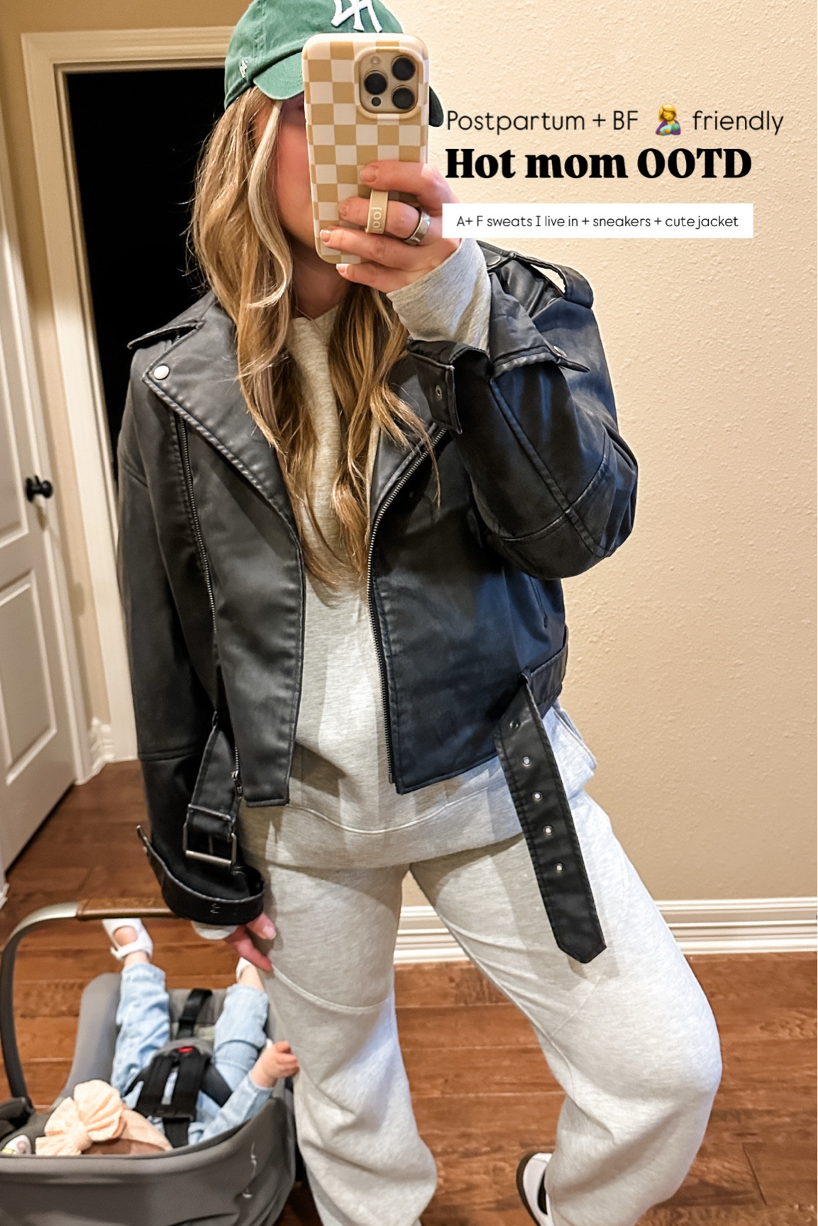 My best postpartum wardrobe investment piece has been A+F sweats.

I wear one form of this outfit weekly.

Pair with a leather jacket from target and sneakers for a WFH morning + errands all day outfit.

Size medium in everything 🤍🤍🤍

Maternity. Winter outfit. Nursing friendly. C section momma. Abercrombie basics.

#LTKStyleTip #LTKBump #LTKMidsize