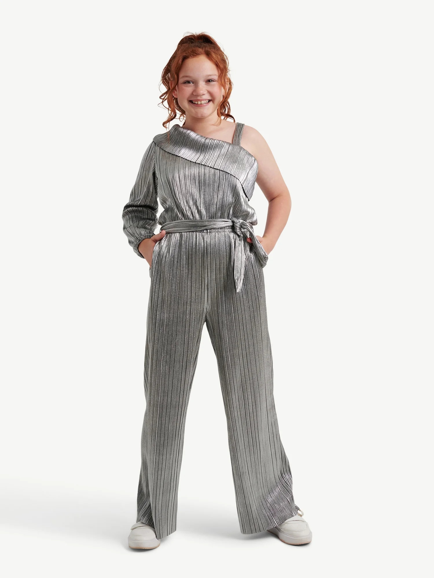 Justice Girls Ruffle Jumpsuit, Sizes XS-XL & Plus | Walmart (US)