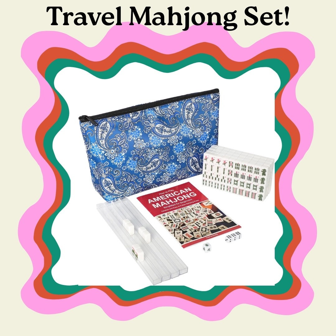 Mahjong!
Who else is caught up in the craze?
Recent article have mentioned that this game contributes to keeping your brain active and increases longevity by building community.
Travel sets are great for Mahjong on the go and taking with you on those girl trips.
This eat is easy to take along in this non-bulky pouch.


#LTKHome #LTKTravel #LTKFindsUnder100