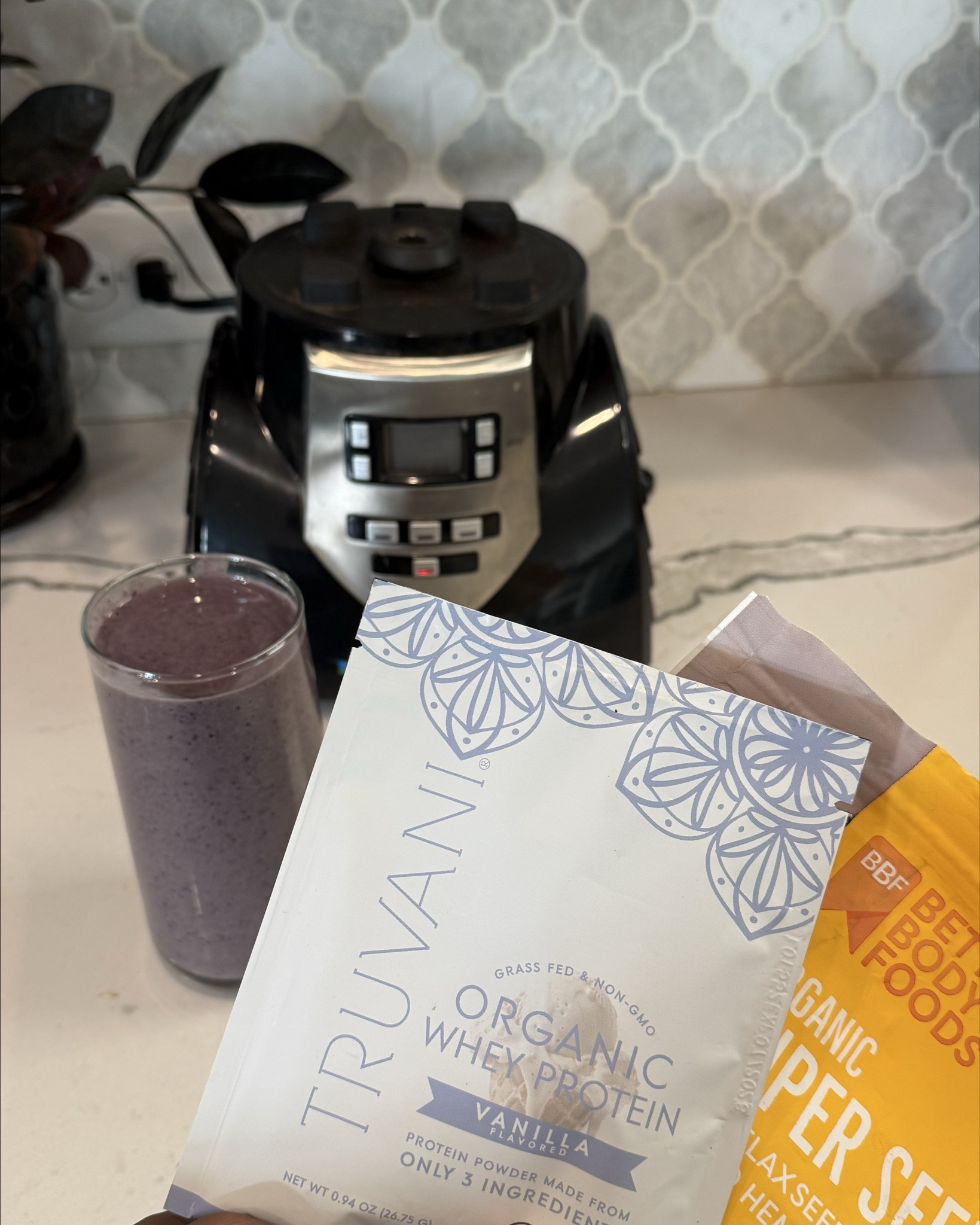 My go-to smoothie that actually keeps me full
The difference for me has been adding whey protein + a super seed blend (chia, flax, hemp). It’s what takes this from just fruit to something that supports energy, hair health, and keeps me from being hungry an hour later.

I keep the base simple: blueberries, strawberries, banana, spinach + oat milk. Blend it all together and you’re done.

Linked my go-to protein powder, super seeds, and the blender I use daily ↓

#smoothierecipe #healthyswaps #hairgrowthtips #wellnessroutine #ltkhome

#LTKfitnessgoals #LTKmorningroutine #LTKdayinmylife