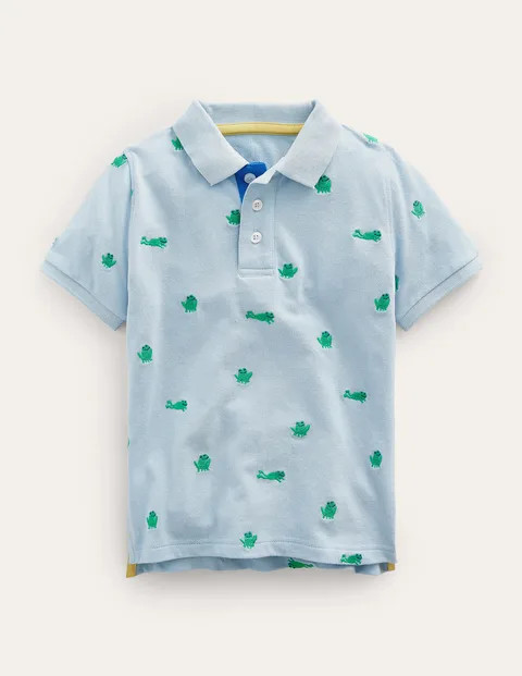 Embroidered Piqué Polo Shirt | Boden (US)