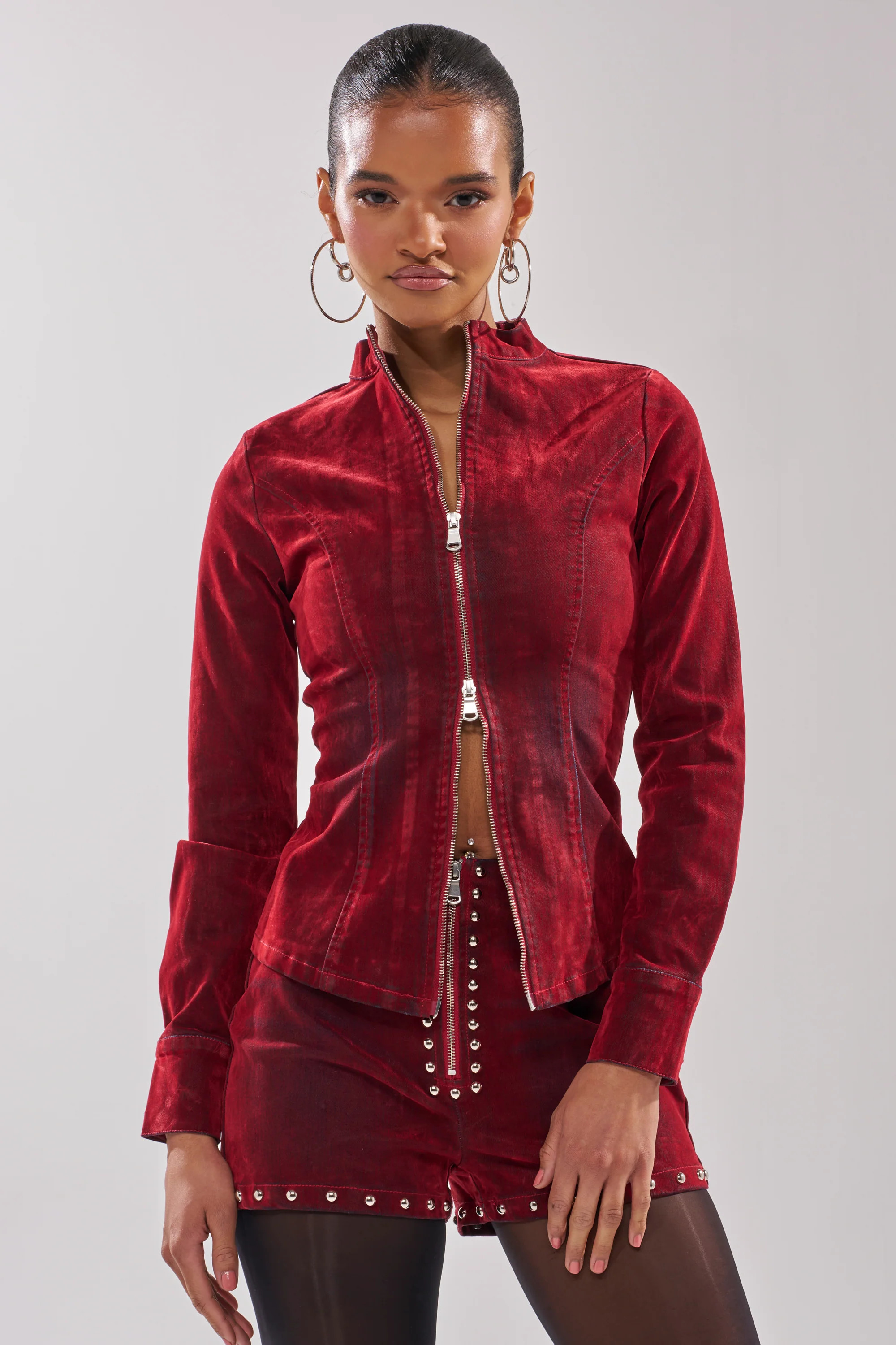 RODEO VIBES VELVET DENIM ZIP UP | AKIRA