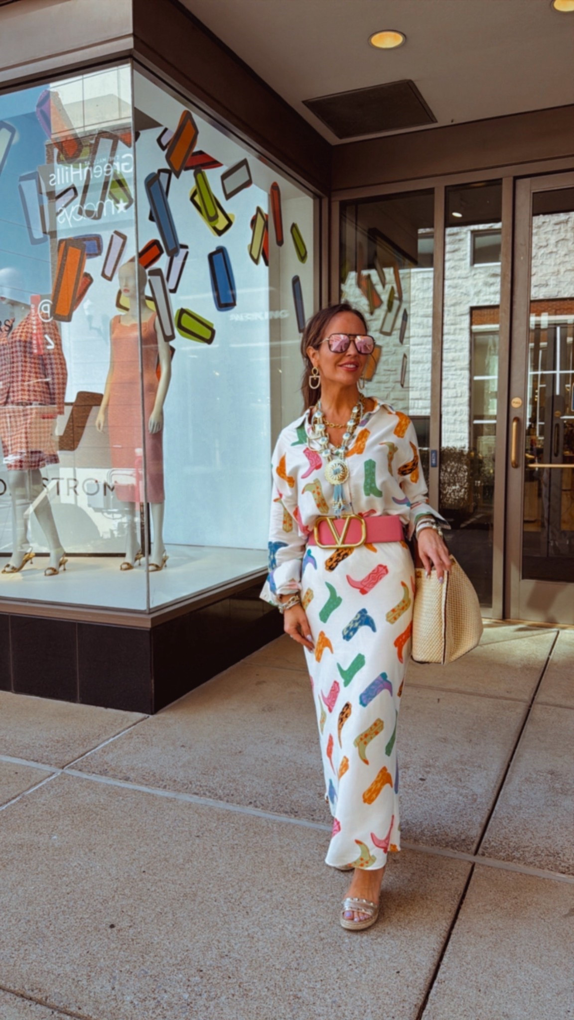 Nashville work day look. My outfit is Charlotte Heart and necklaces are linked in my Instagram stories  

#LTKdayinmylife #LTKootd #LTKOver40