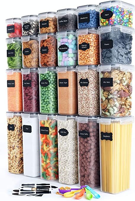 Chef's Path Airtight Food Storage Container Set - 24 PC - Kitchen & Pantry Organization - BPA-Fre... | Amazon (US)