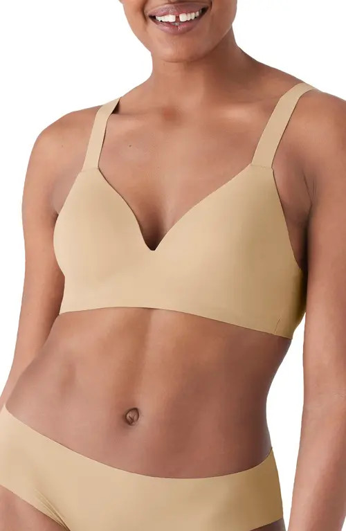 True & Co True Body Boost Wireless Hook Back Push-Up Bra in Desert at Nordstrom, Size Large | Nordstrom