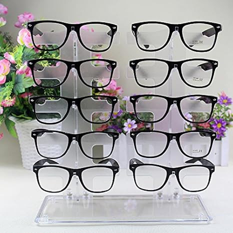 Storm-Buy Sunglasses Glasses Acrylic Crystal Clear Display Retail Show Stand Holder Rack | Amazon (US)