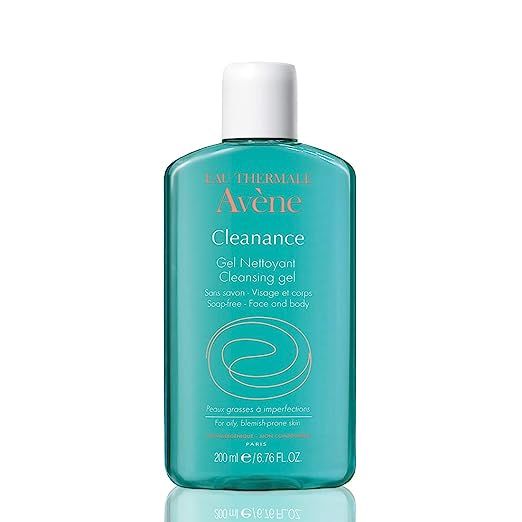Eau Thermale Avene Cleanance Cleansing Gel Soap Free Cleanser for Acne Prone, Oily, Face & Body | Amazon (US)