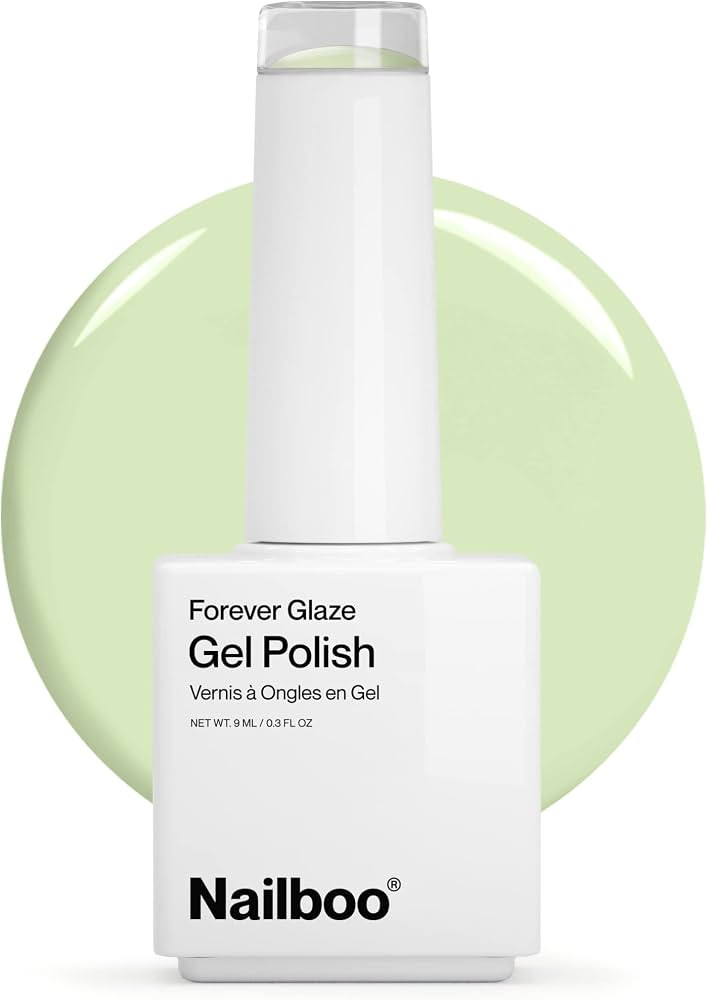 Nailboo PREMIER Forever Glaze Gel Nail Polish, (Pastel Green) Cutecumber LED Nail Lamp Gel Polish... | Amazon (US)