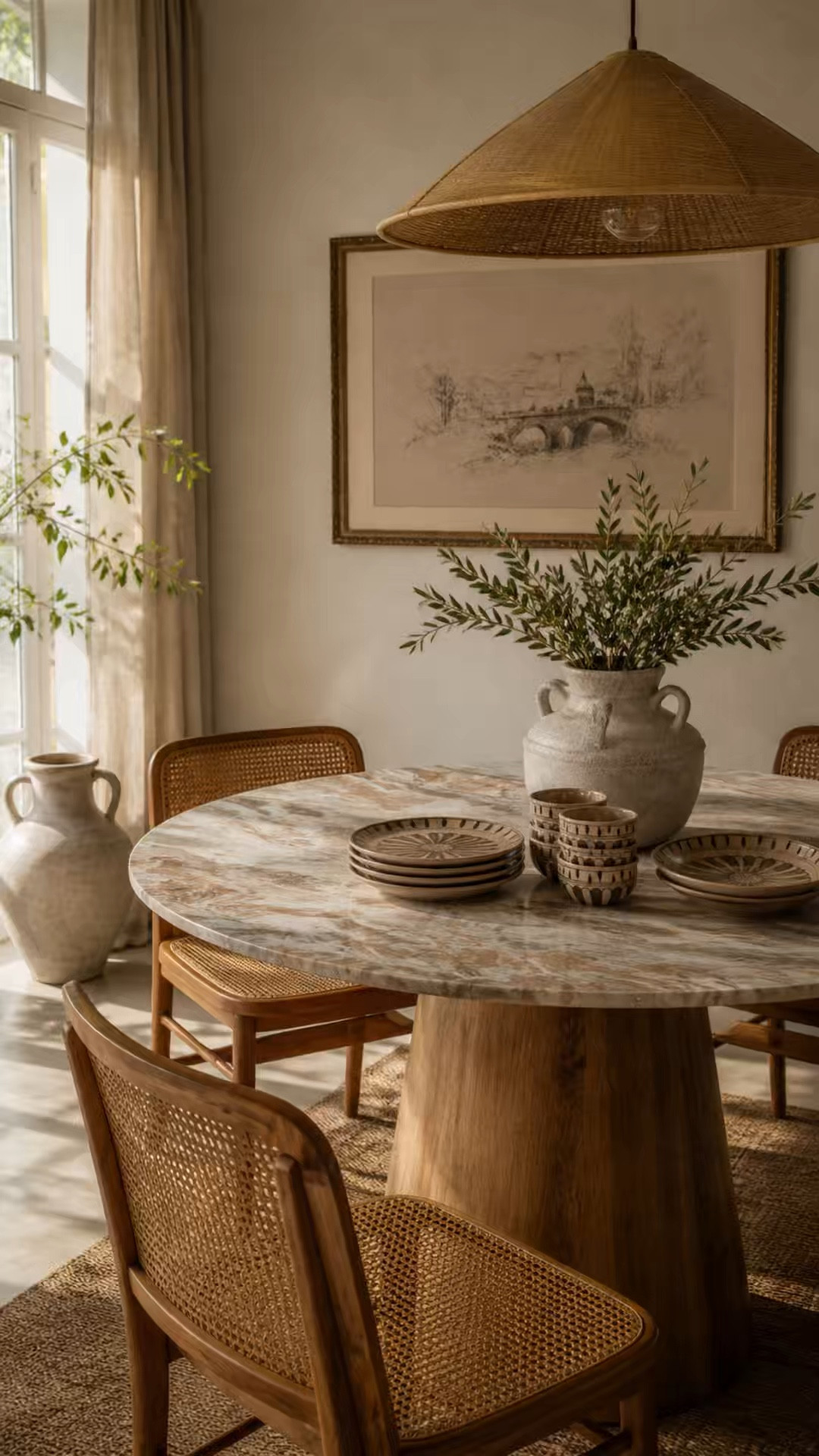 This is what happens when you keep it simple and let the materials speak.

Warm wood, soft stone, and pieces that feel like they’ve been around forever. Nothing flashy—just a table that makes everything look better the second you set it down.

#LTKSeasonal #LTKHome #LTKSaleAlert