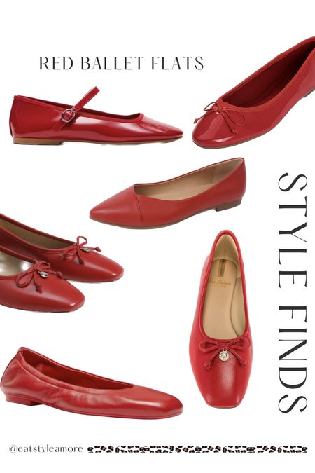 I love r tree he fall trend of not only ballet flats but RED ballet flats. They are classic in leather. 

#LTKshoecrush #LTKstyletip