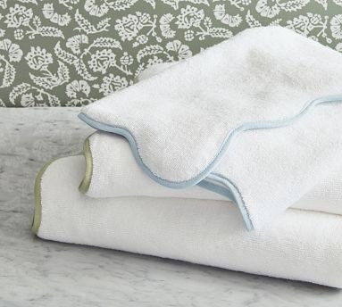 Julia Berolzheimer Lucy Scalloped Towel | Pottery Barn (US)