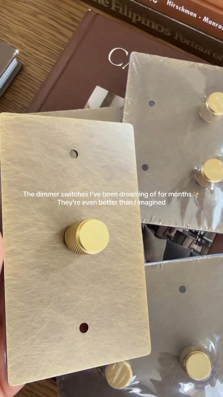 My new dimmer switches just arrived I’ve been dreaming them for months and they’re even better than I imagined 🥹🤎

I’m all in on saving money, I shop almost all my decor and deals on goodwill and Facebook marketplace but I just keep seeing this light switches and dreaming about them so what I did I budget!! I sold some of the decor I didn’t use any more I did my own nails and also didn’t went all in I ordered 4 of them for my living room/ dining room (I’m forcing my self to finish one room at a time) and one by one I’ll get them all 🤎🥺 I’m manifesting 
🥺#homedecor #homeupgrades #ligthswitch #homeimprovements #Home

#LTKSaleAlert #LTKHome