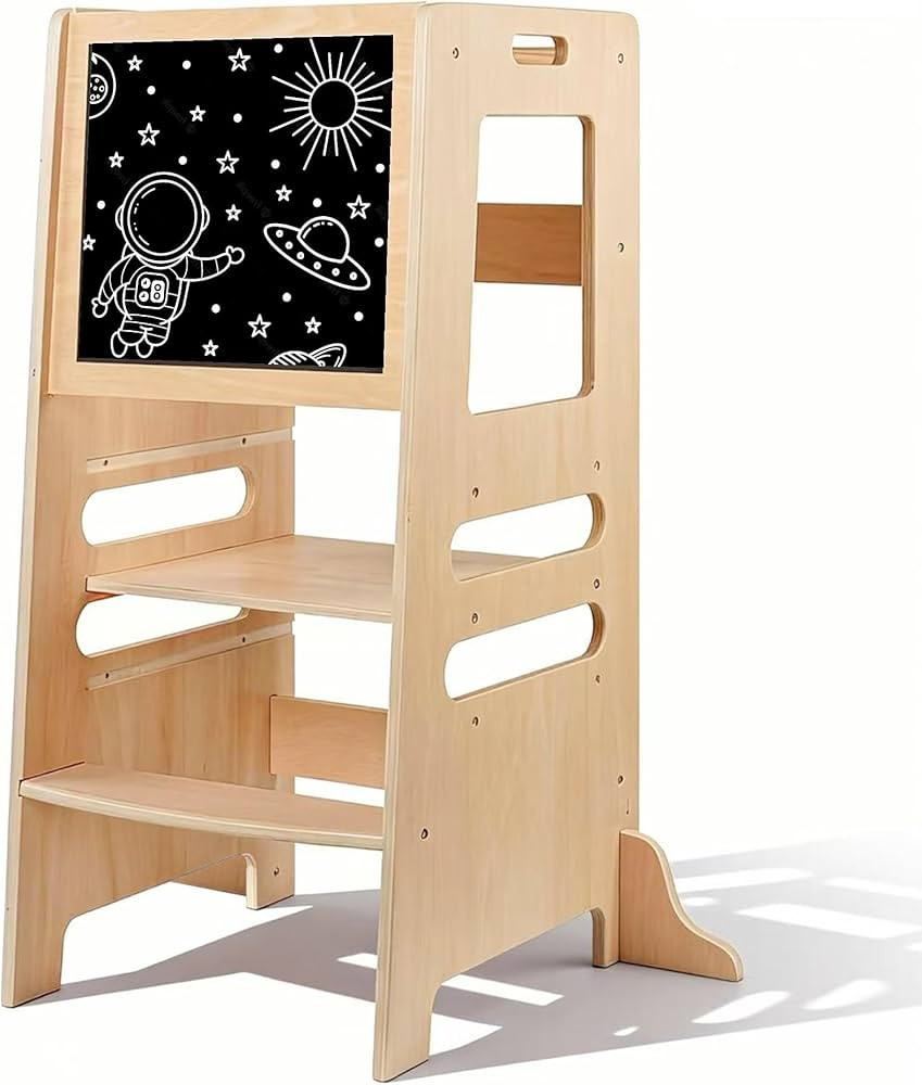 Wooden Toddler Tower Kitchen Helper, Montessori Learning Step Stool for Kids Ages 1–5 Years, To... | Amazon (UK)
