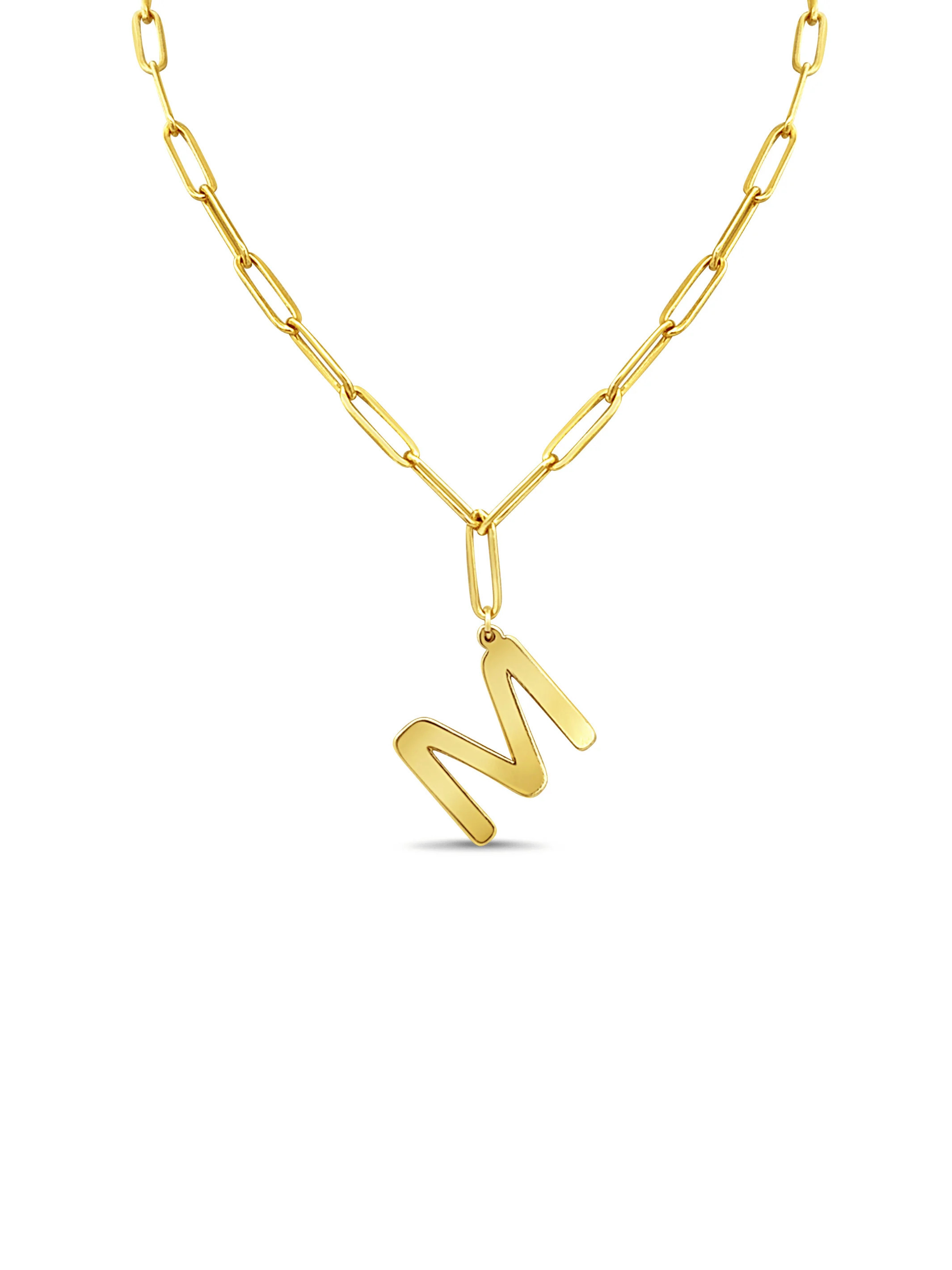 LeMel - Goldie Initial Pendant Necklace | Jones & Daughters