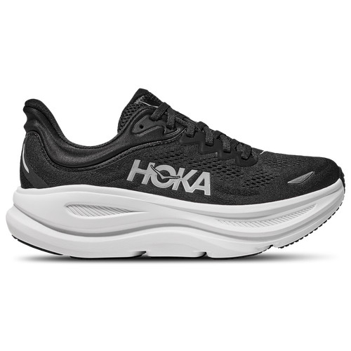 HOKA Womens HOKA Bondi 9 - Womens Running Shoes Black/White Size 6.5 | Champs Sports